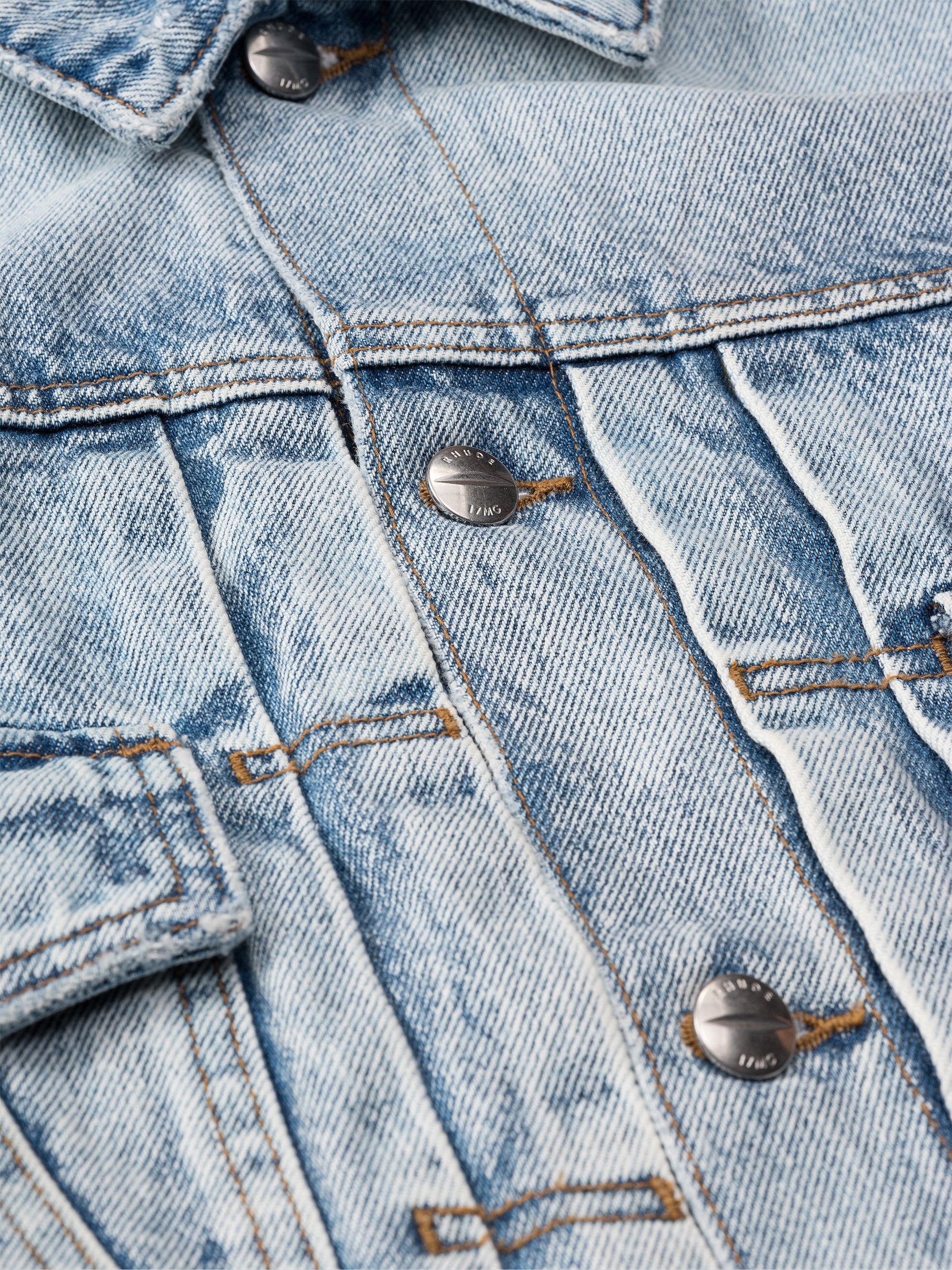 RHUDE DENIM TRUCKER JACKET - 4