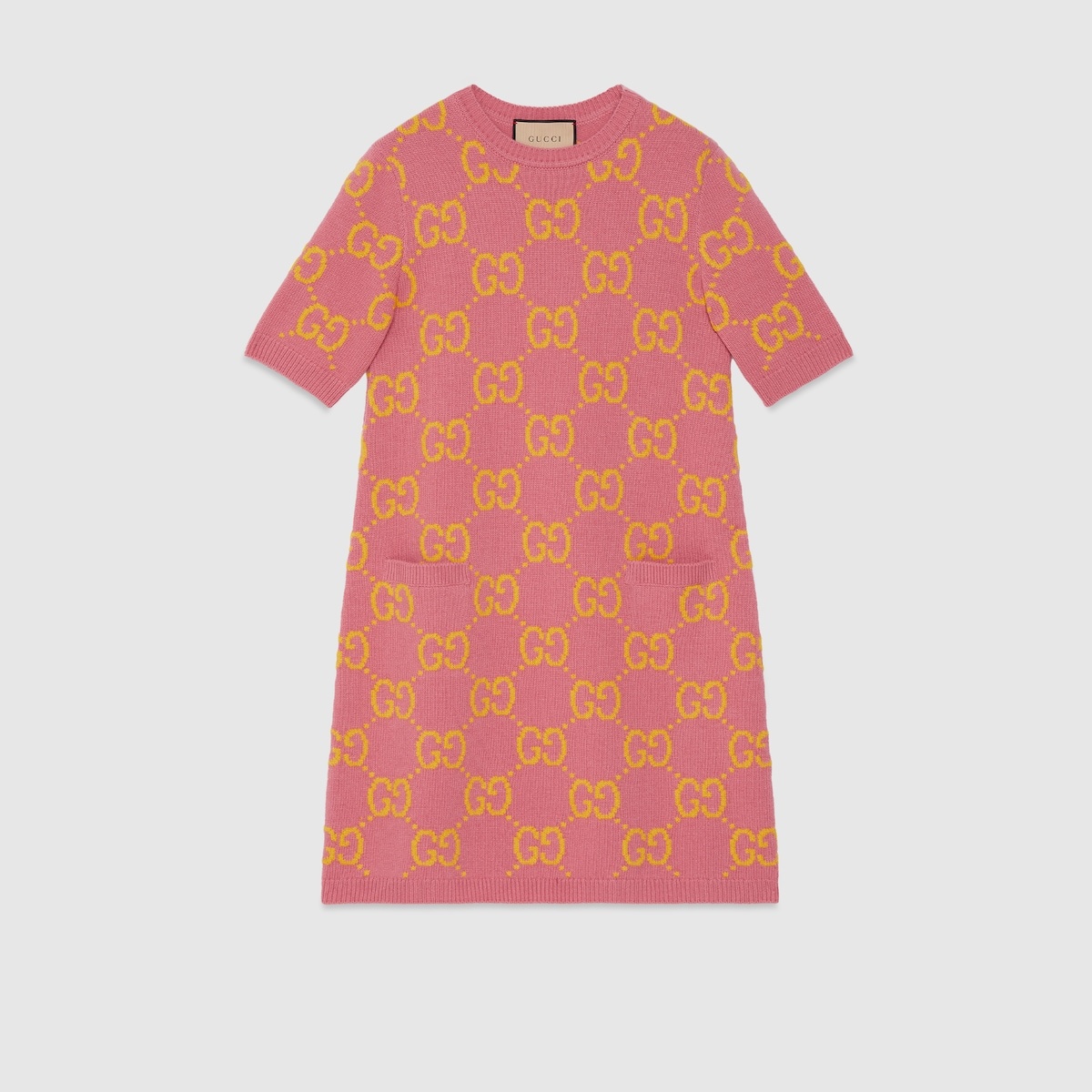 GG knit wool dress - 1