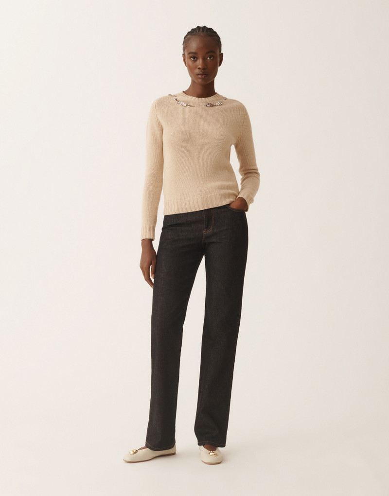 Platinum sweater with embroidery 3