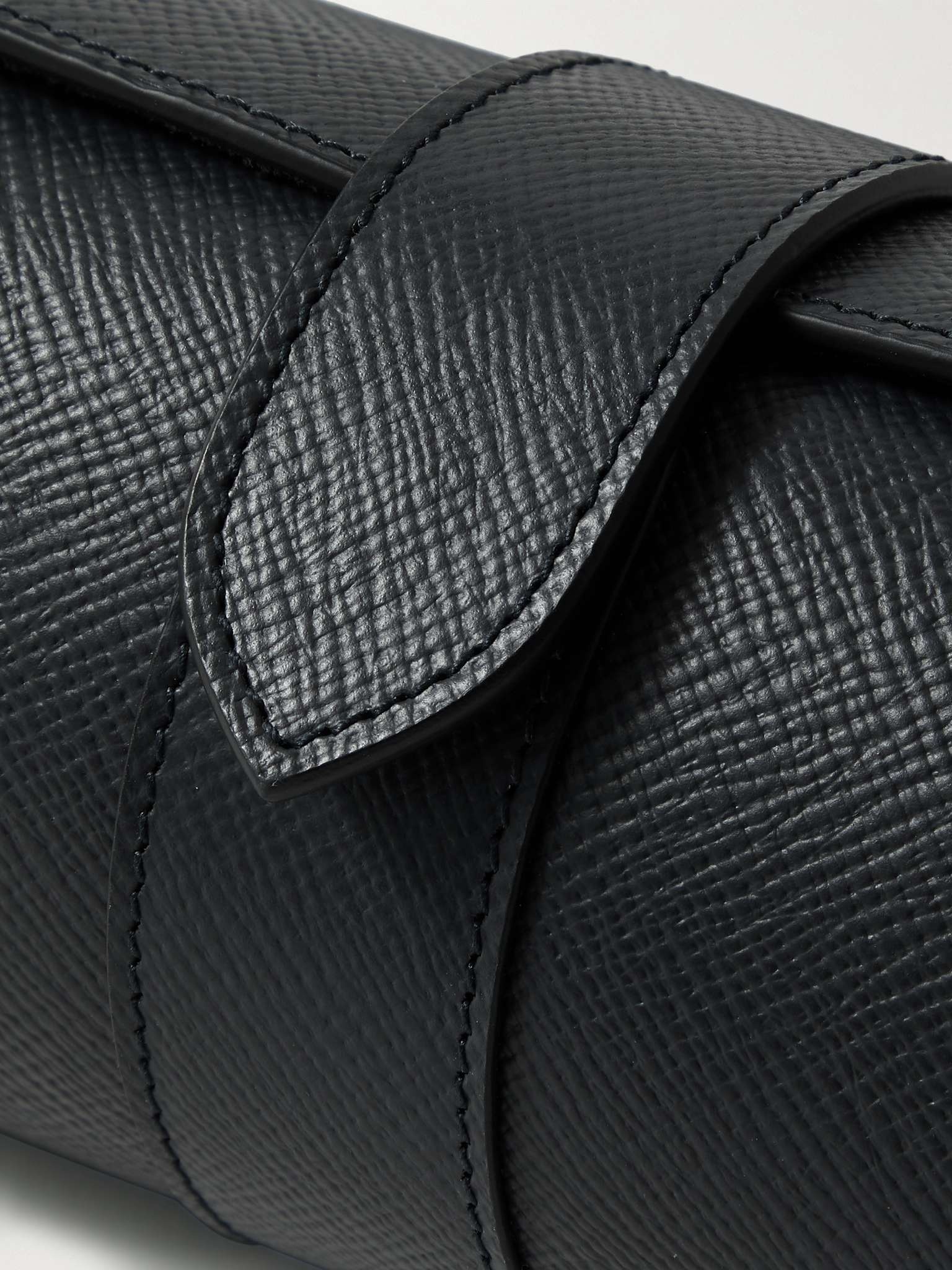 Panama Cross-Grain Leather Watch Roll - 8