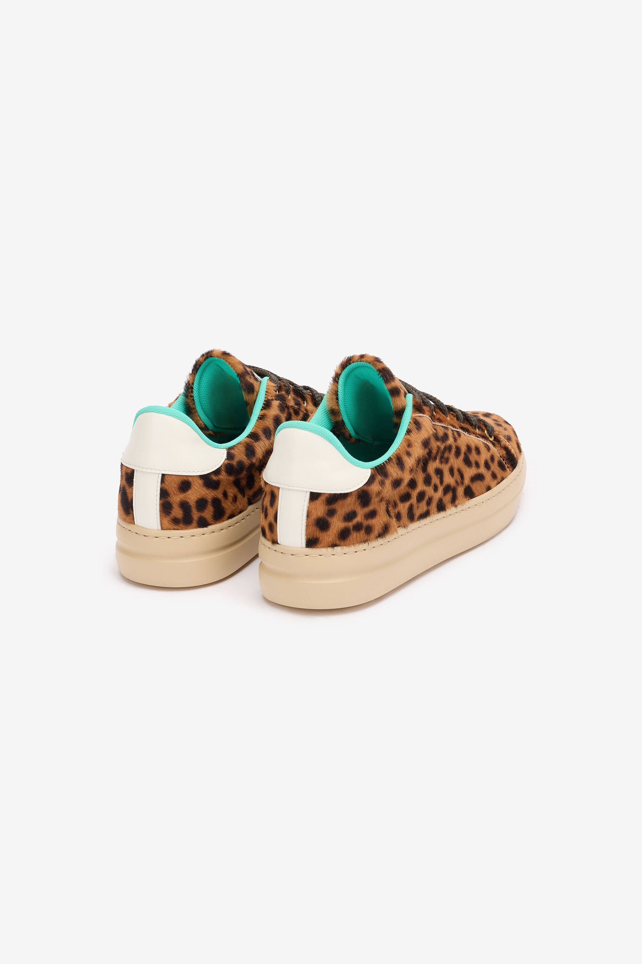 Sneakers With Jaguar Skin Print - 3