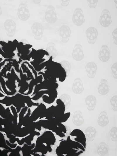 Alexander McQueen skull-print silk scarf outlook