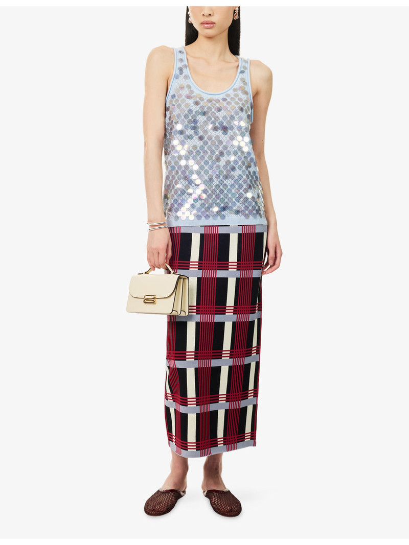 ZANKOV Lutecia Sequinned Wool and Cashmere-Blend Tank Top outlook