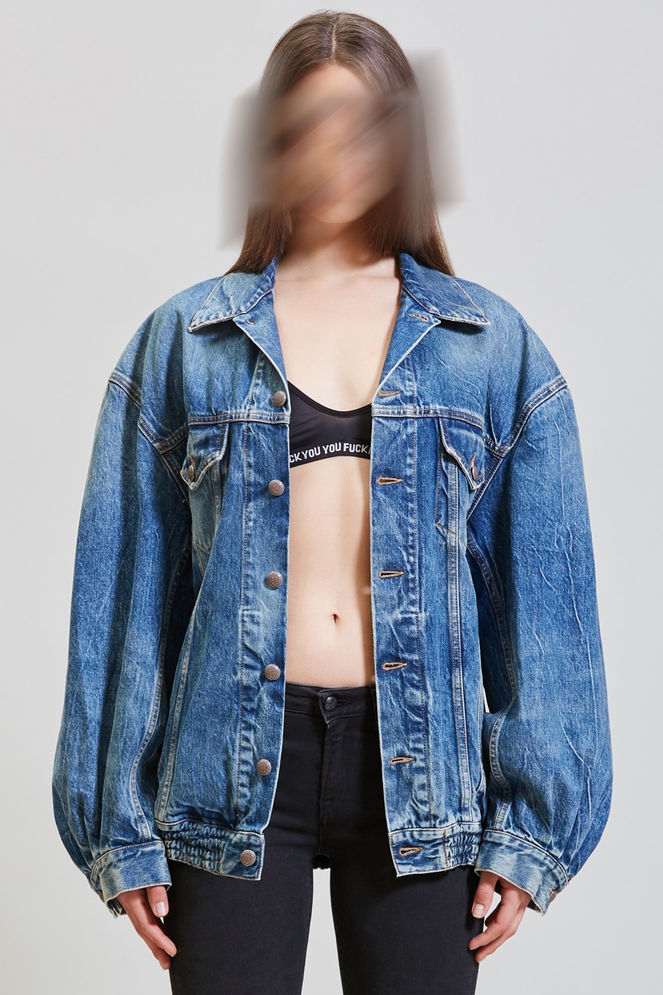 CINCHED WAIST DENIM TRUCKER - KELLY | R13 - 3