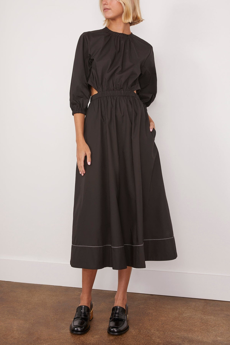 Nora backless poplin 드레스 3