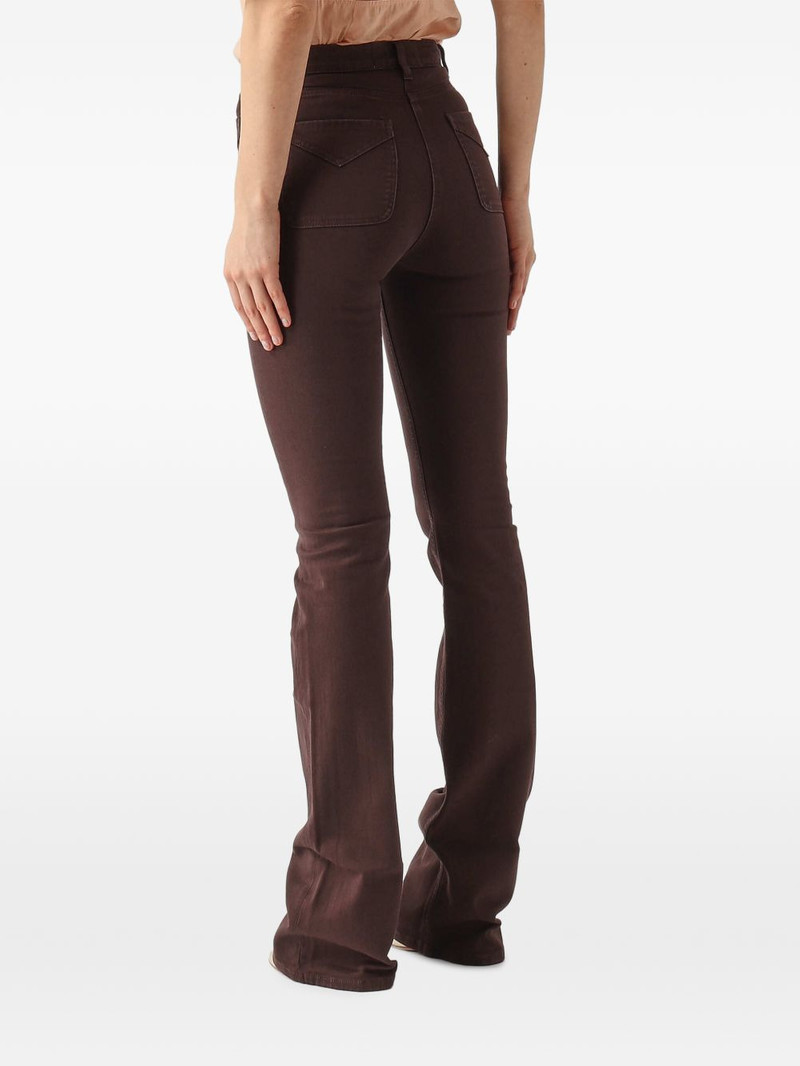 brown flared trousers 4