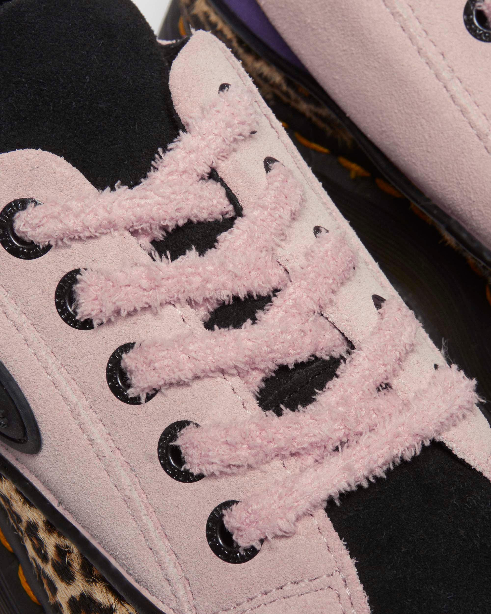 Buzz 5-Eye Leopard and Suede Shoes - 8