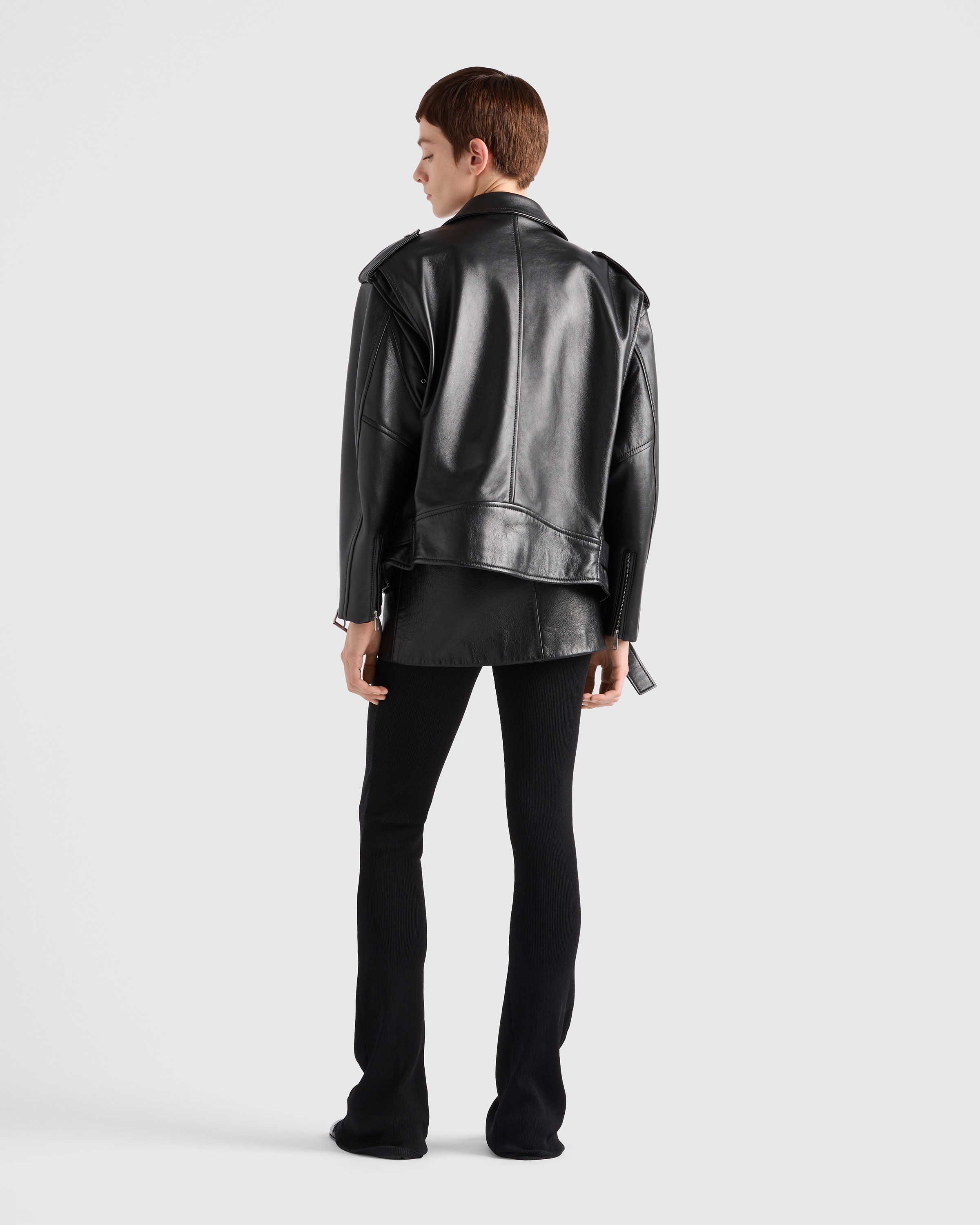 Leather mini skirt - 5