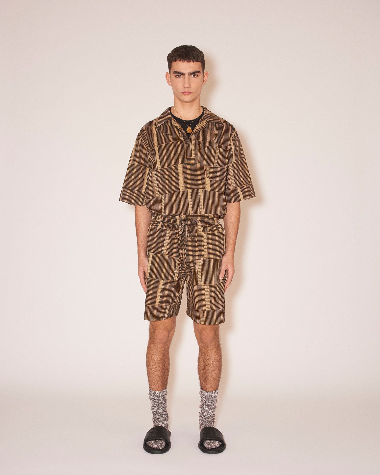 BOLEN - Printed cotton shirt - Stripe - 2