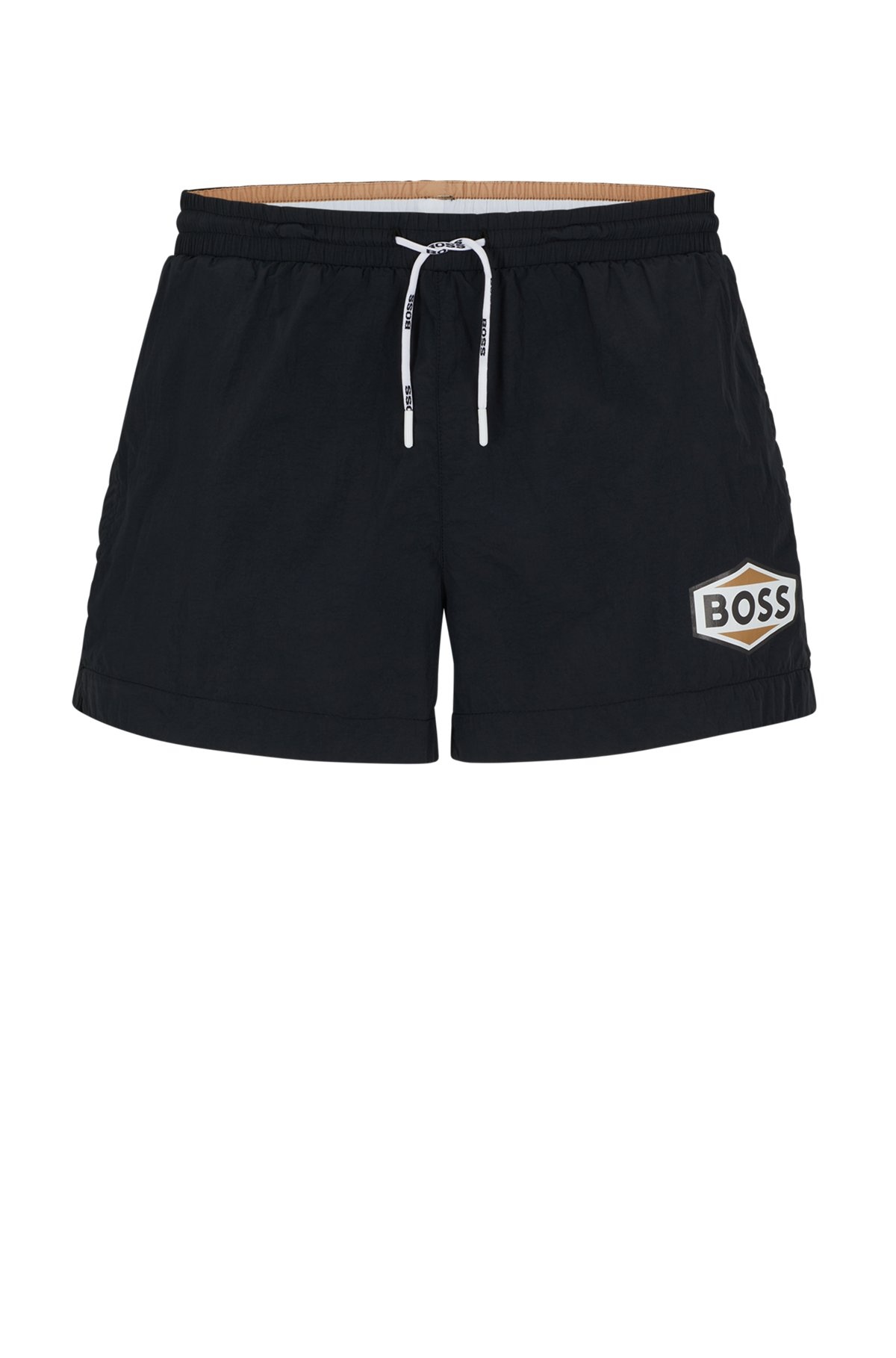 QUICK-DRYING SWIM SHORTS WITH LOGO DETAILS - 1