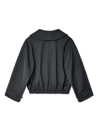 Lemaire notch-lapels cotton jacket outlook
