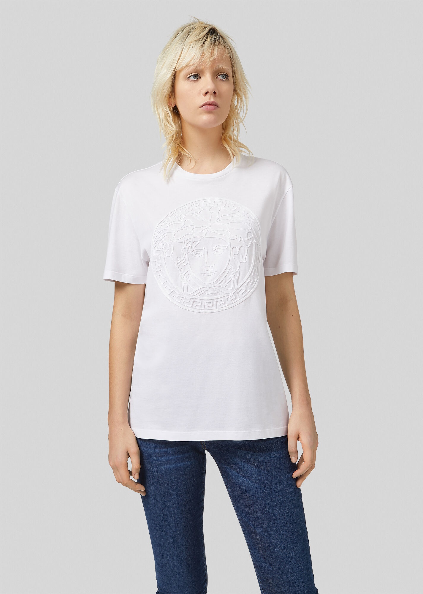 Medusa Embroidered T-Shirt - 3