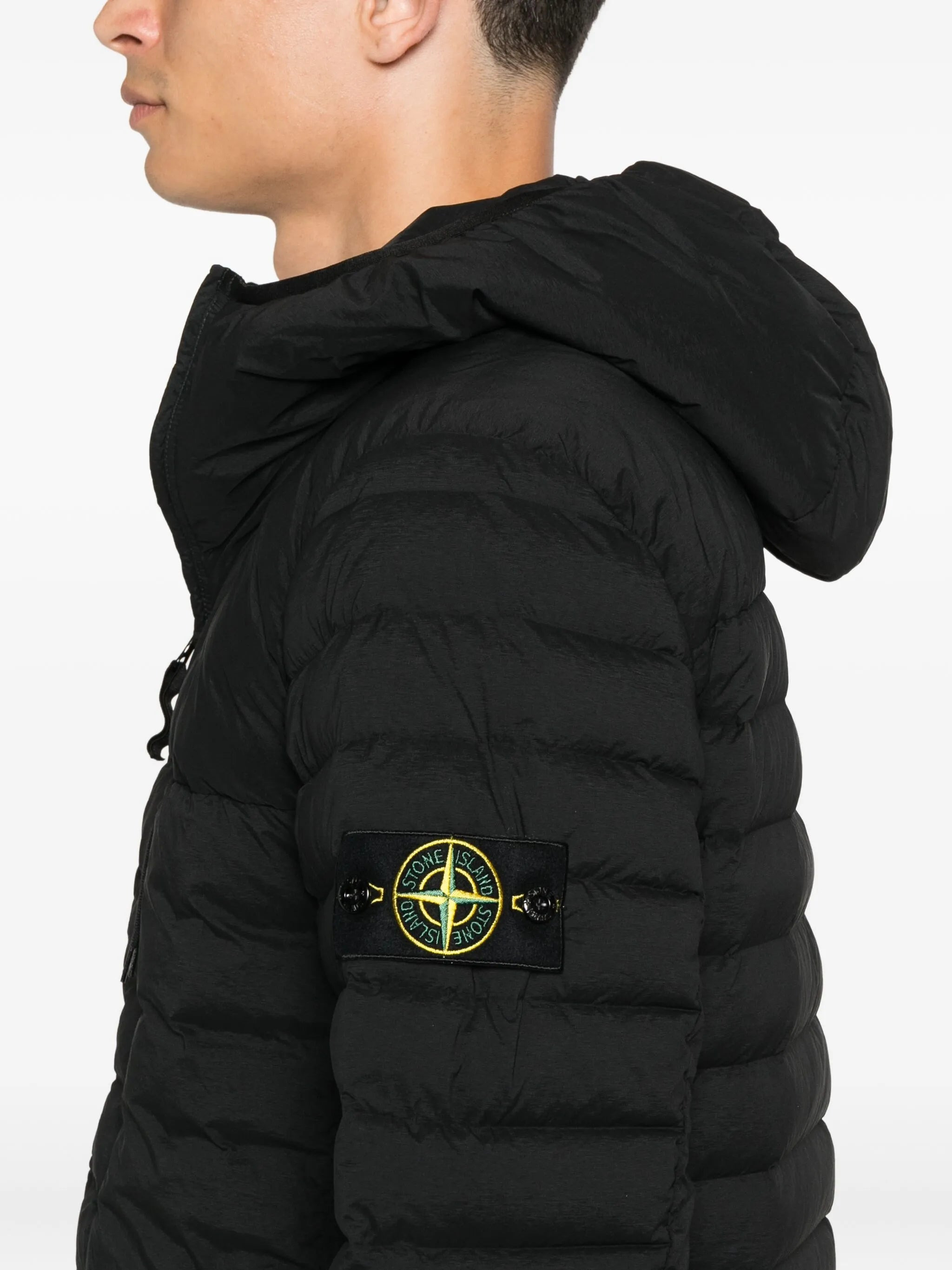 Stone Island 4100020 Hooded Quilted Jacket - 4