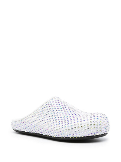 Marni glass-crystals leather slippers outlook