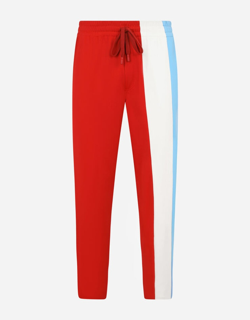 Patchwork jogging pants with patch embellishment 3