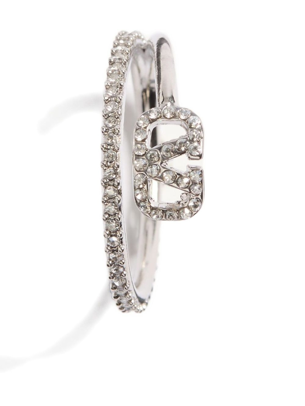 VLogo Signature crystal ring - 3