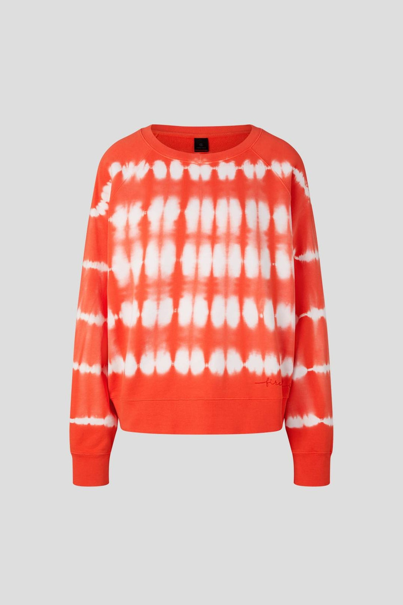 RAMIRA SWEATSHIRT IN ORANGE/WHITE 1