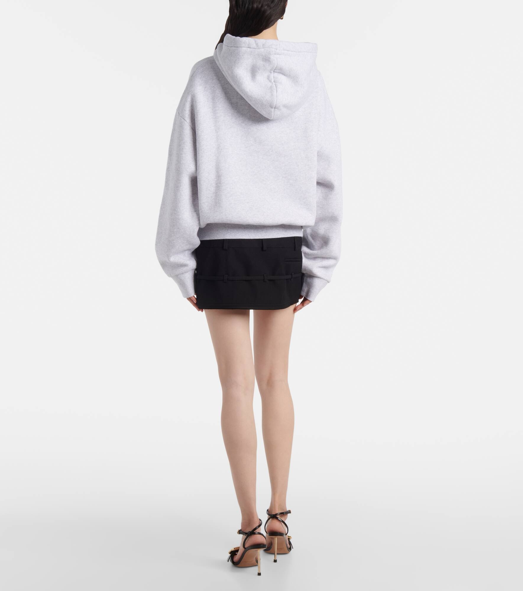 Corto logo cotton fleece hoodie - 3