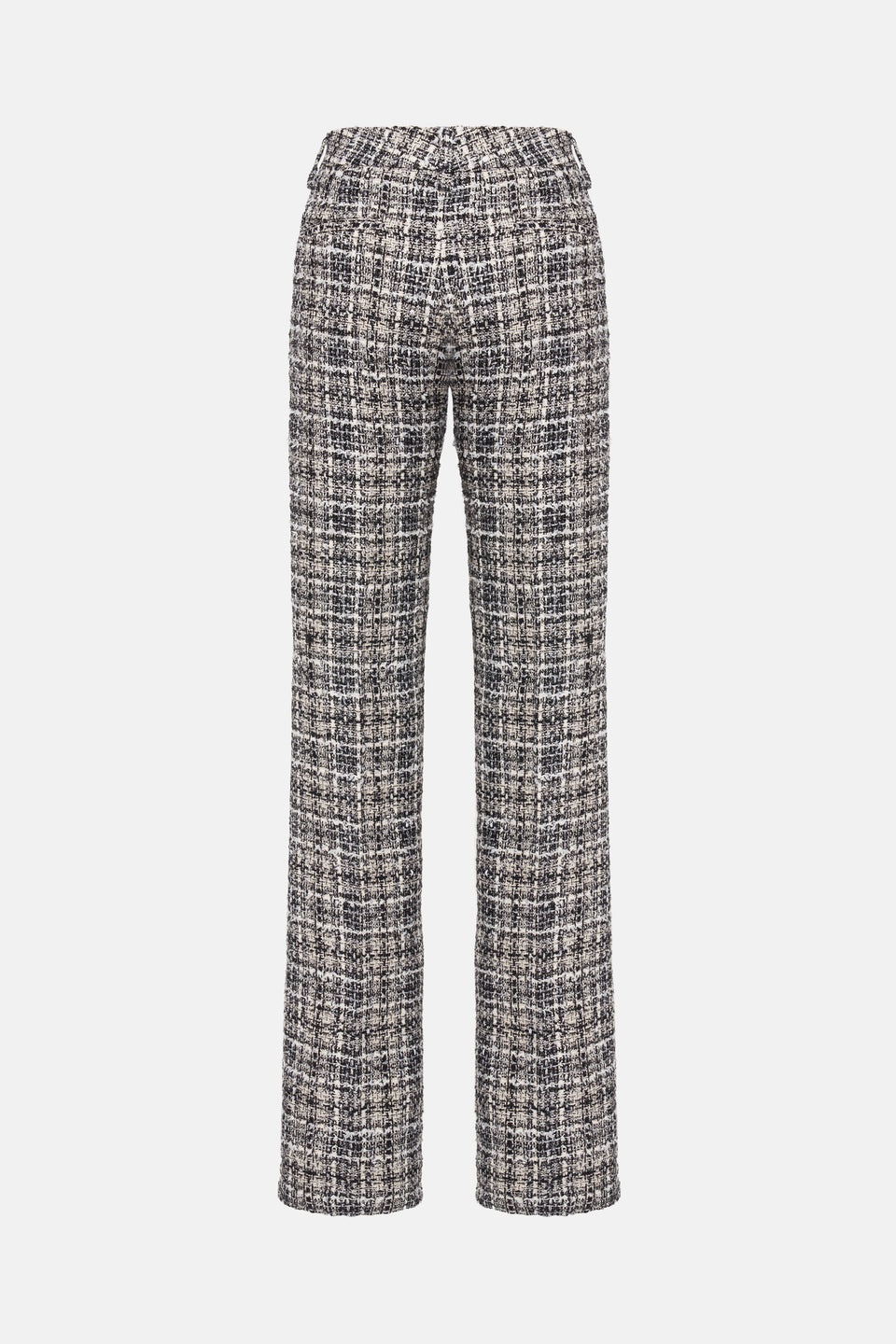CHECKED LUREX TWEED TROUSERS - 2