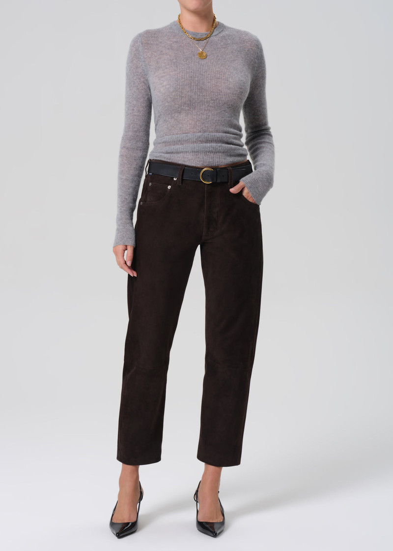 Winslow Boyfriend Suede In Chocolate - 1