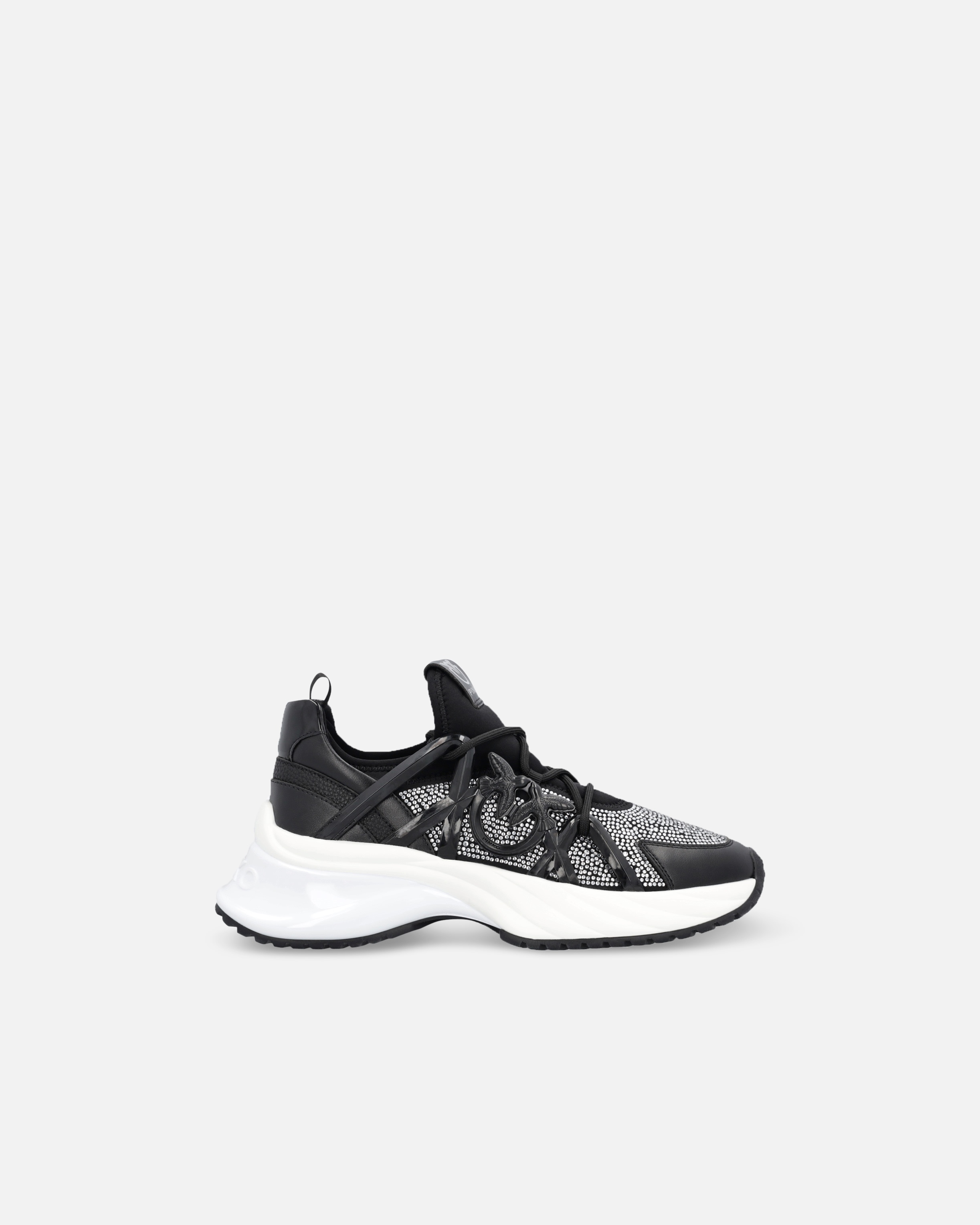 PINKO ARIEL SNEAKERS WITH CRYSTALS | REVERSIBLE