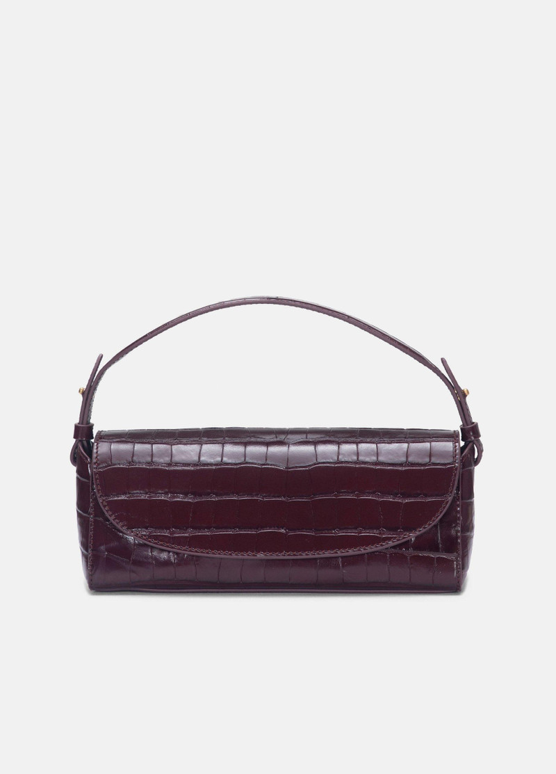 Sabrina Croc-Embossed Leather Mini Top-Handle Bag 1