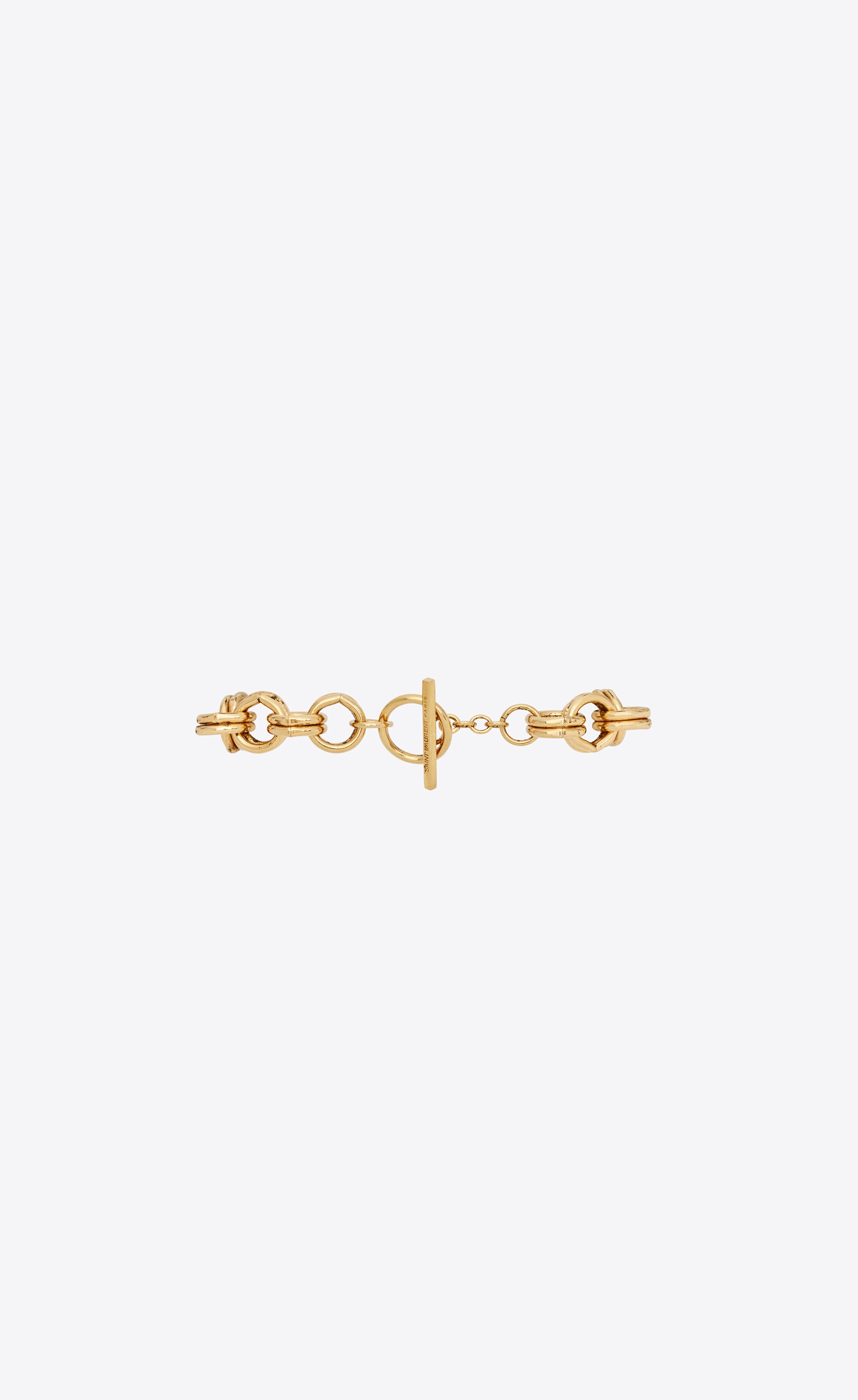 woven double-link bracelet in metal - 3