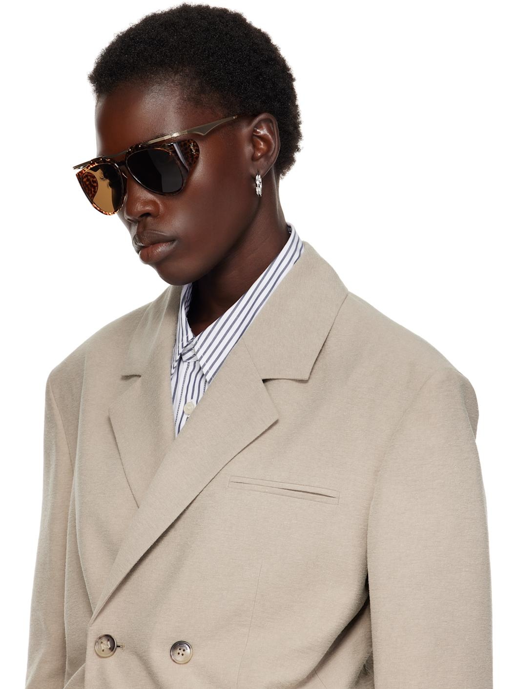 Gold & Brown SL M137 Amelia Sunglasses - 4