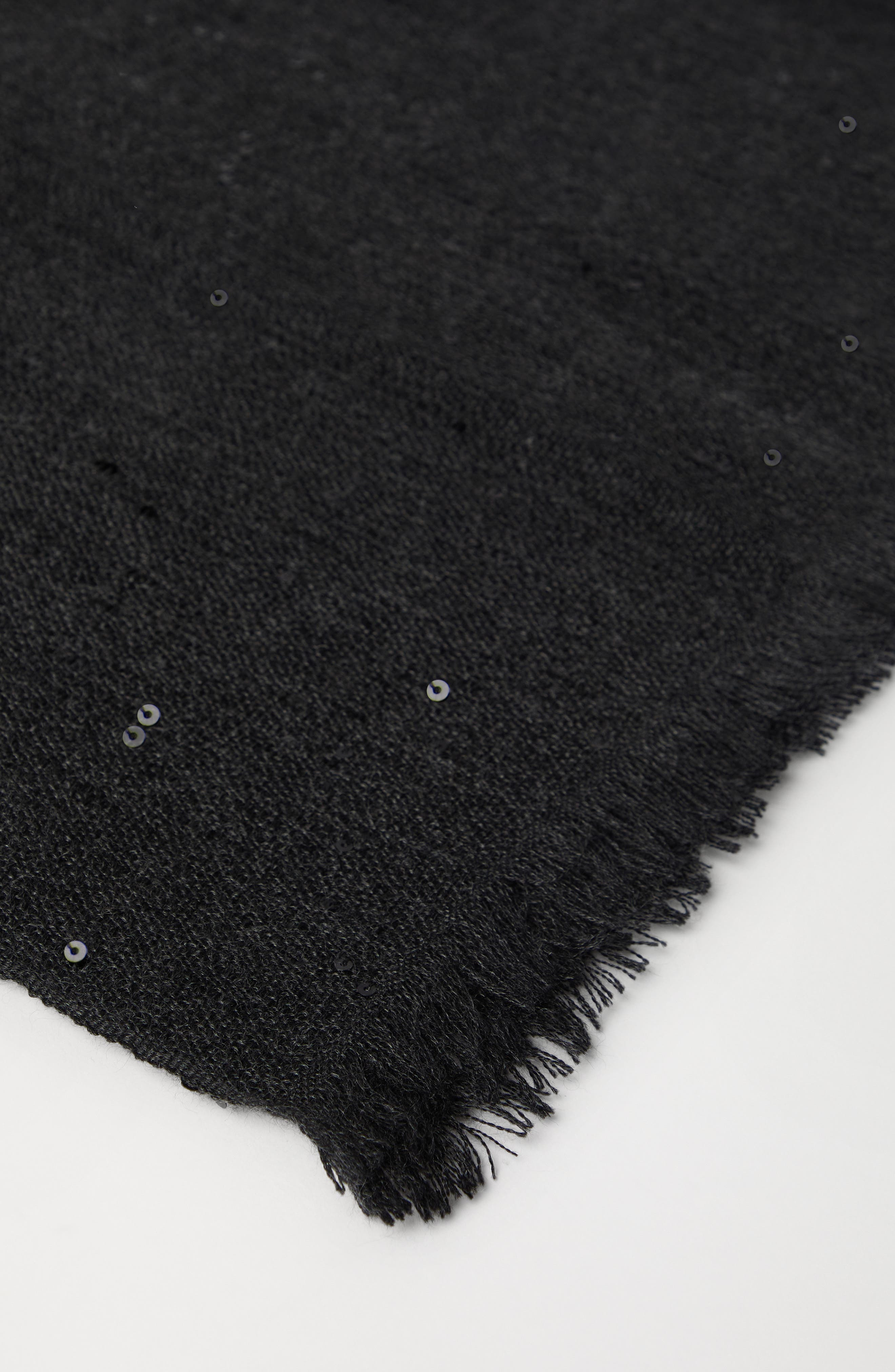Brunello Cucinelli Cashmere and silk Diamond yarn scarf in Lignite Grey at Nordstrom - 3