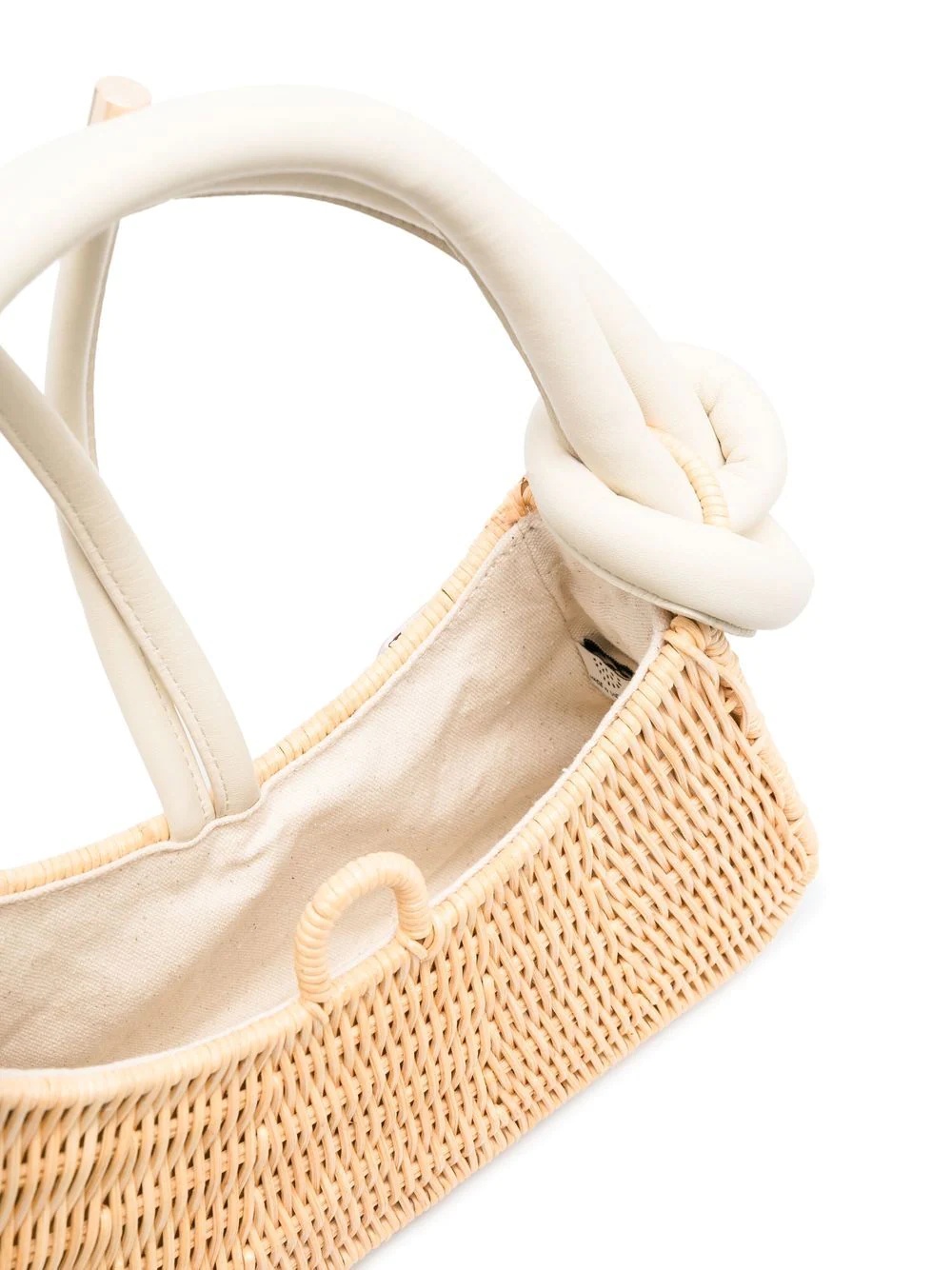 woven basket style tote bag - 6