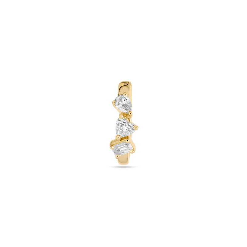 LAB-Created Diamond Mini Carnival Hoops 4