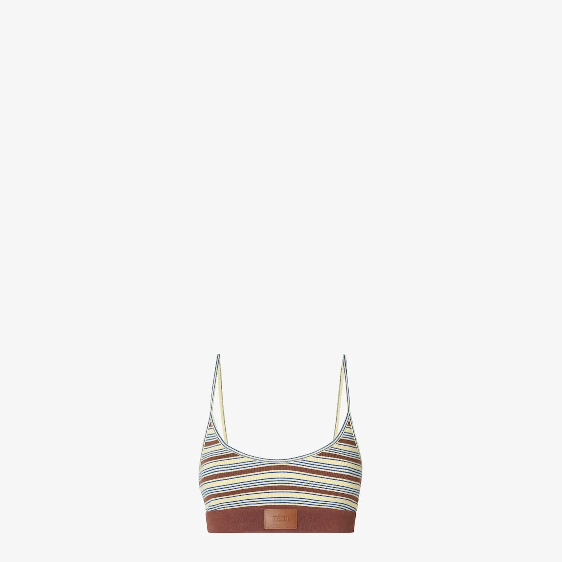 Top Multicolor cotton striped knit top - 1