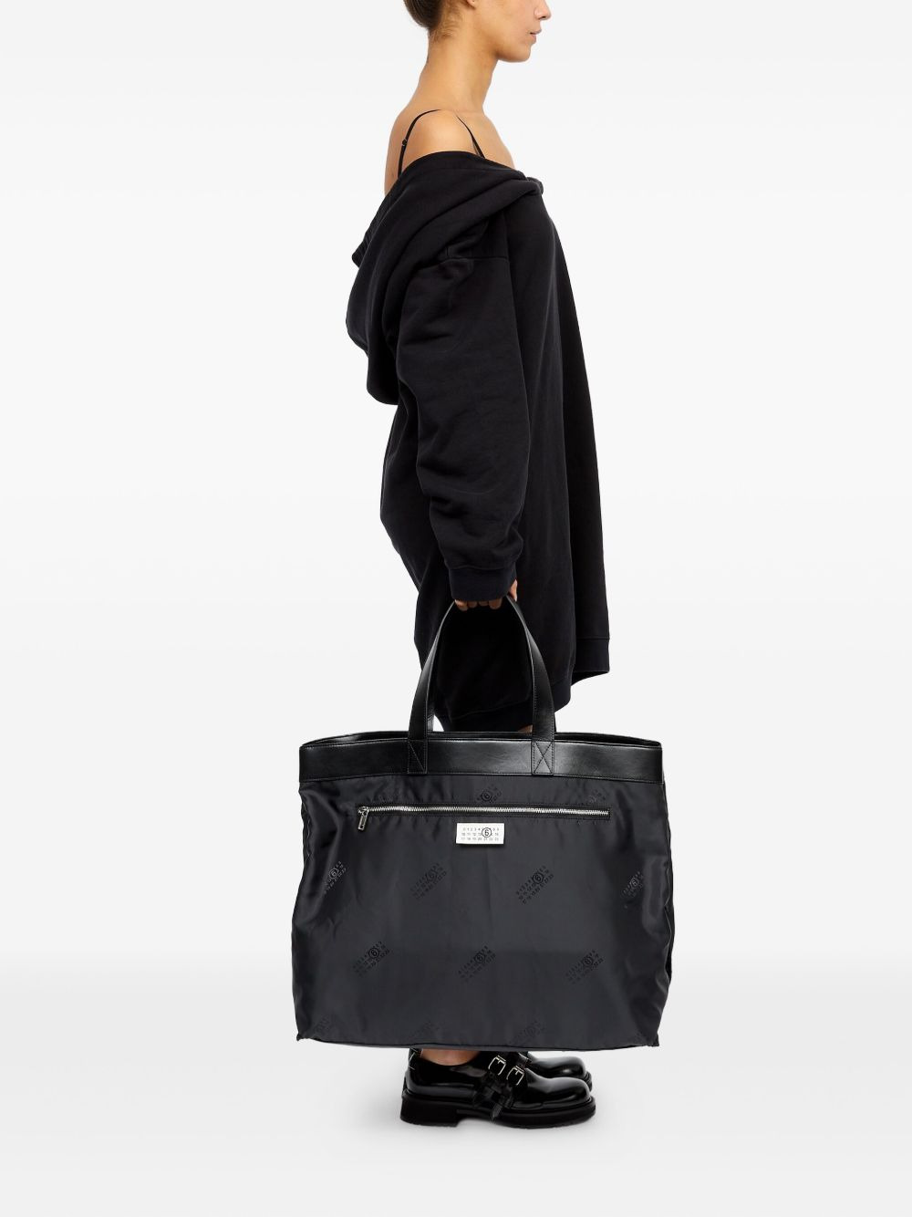 logo-printed tote bag - 3