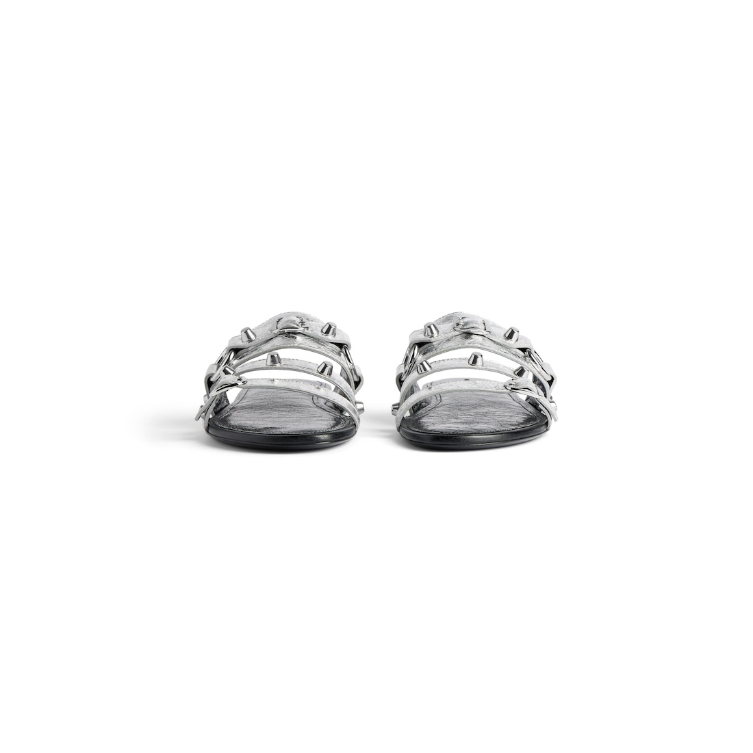 Women's City Mule Flat in Silver - 3