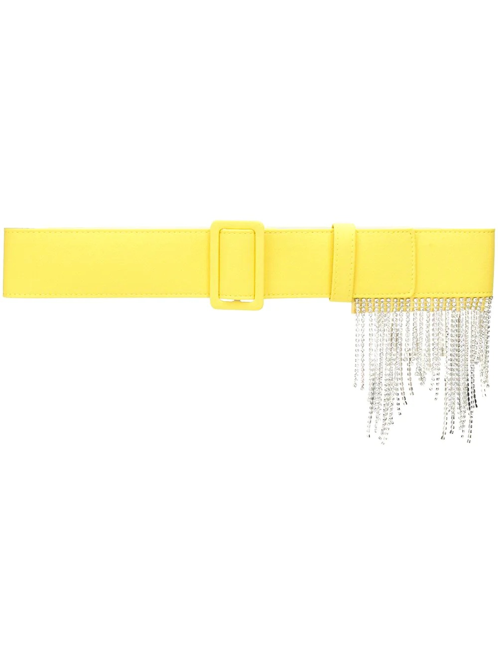 crystal-fringe woven belt - 1