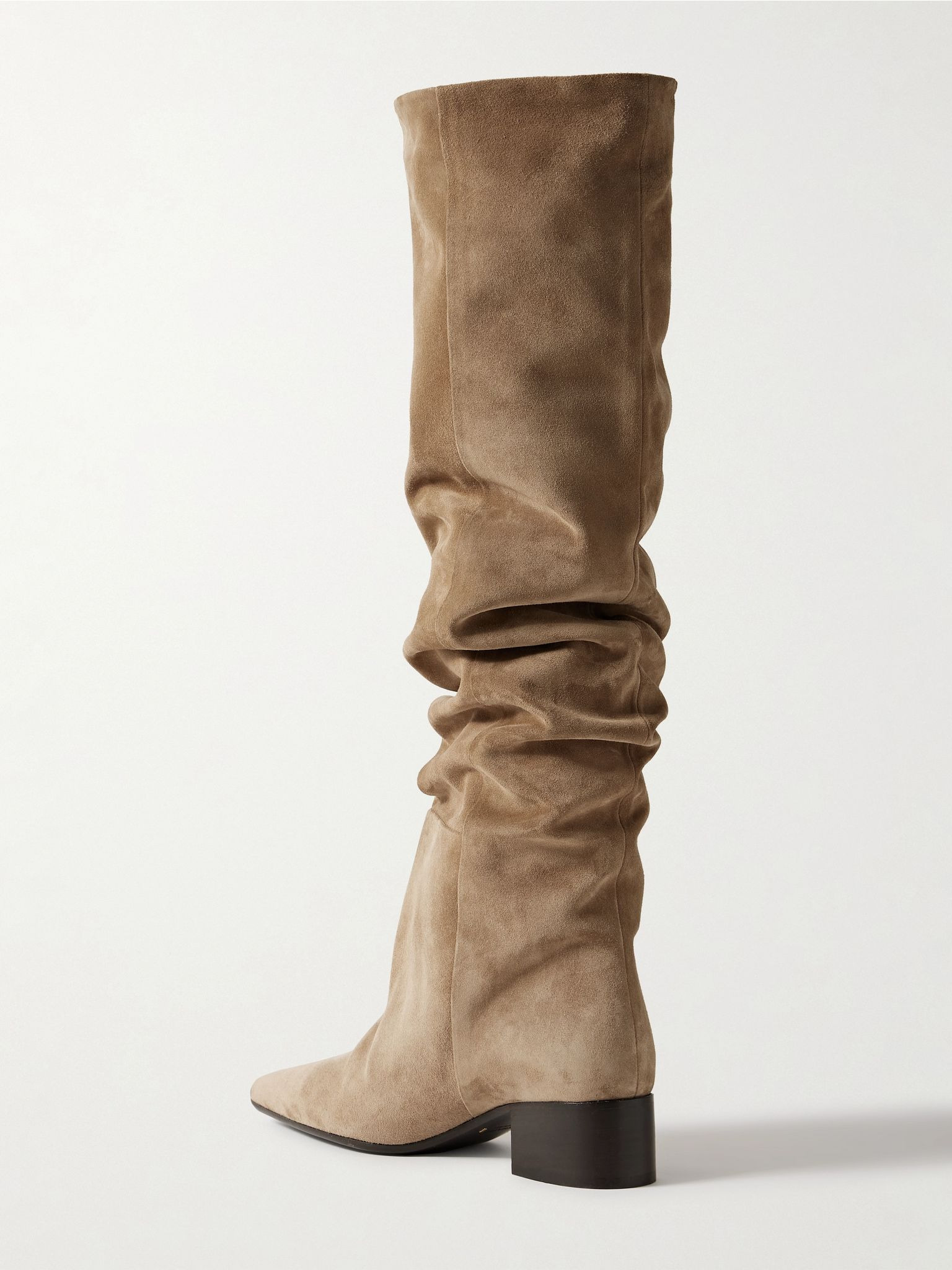 Andee suede over-the-knee boots Taupe - 3