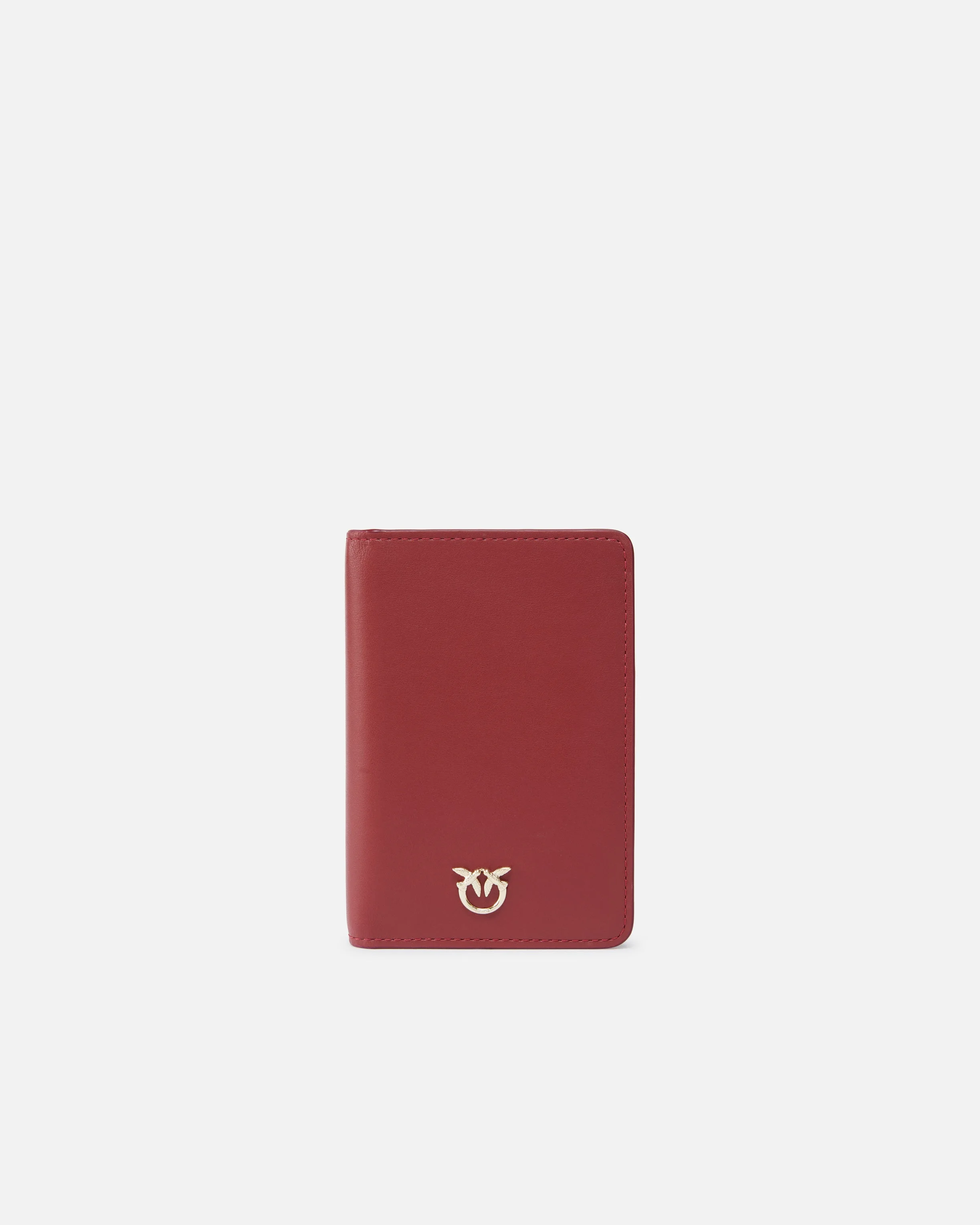 PINKO GALLERIA SMOOTH LEATHER PASSPORT HOLDER - 1