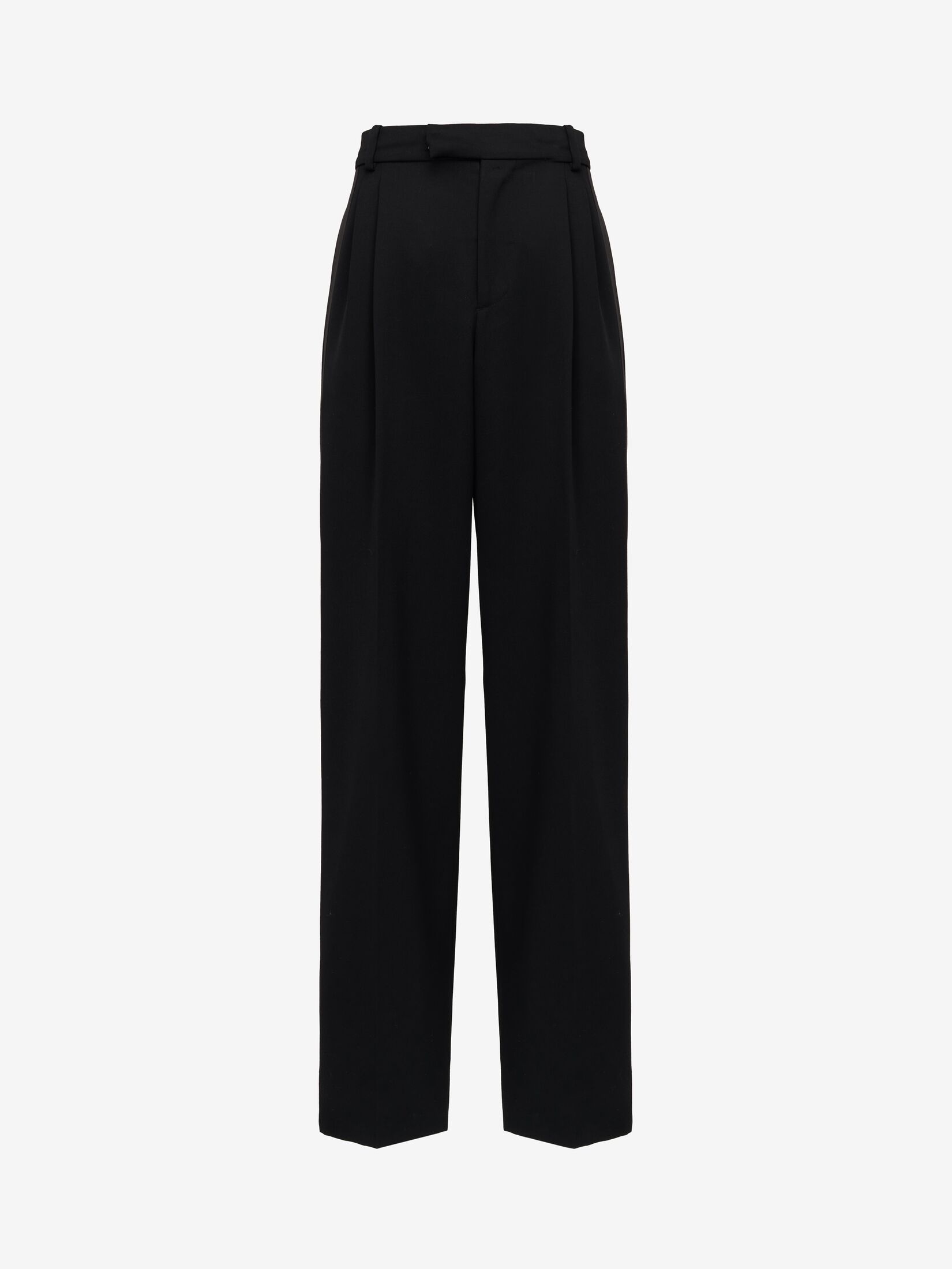 Men's Tuxedo Pleated Trousers in Black - 1