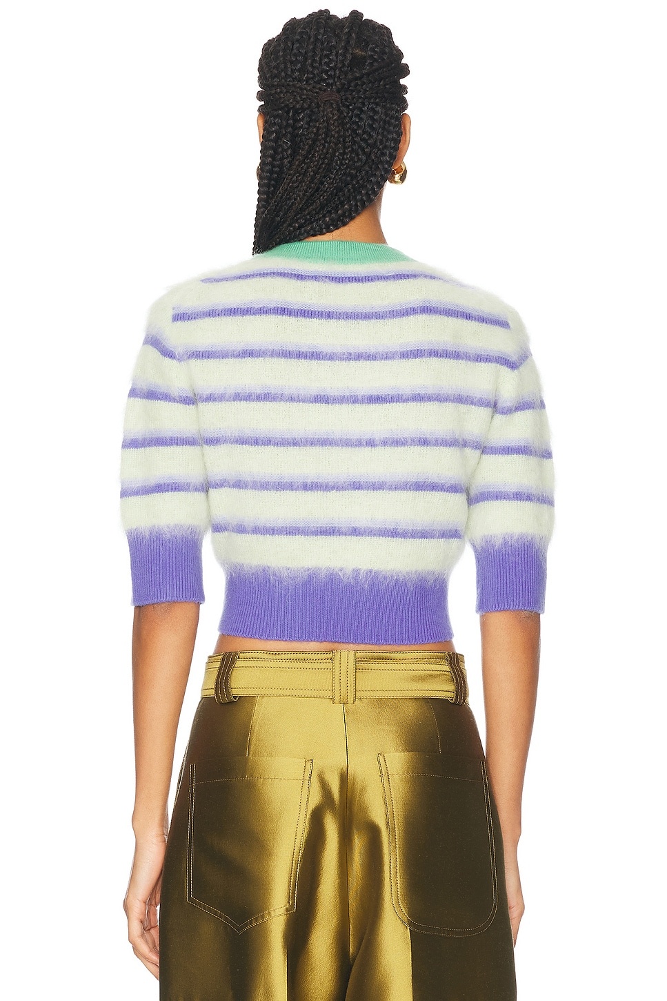 Cropped Ringer Sweater - 3