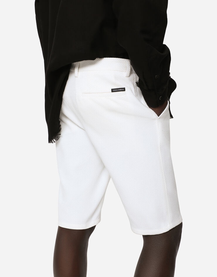 Stretch cotton shorts - 4