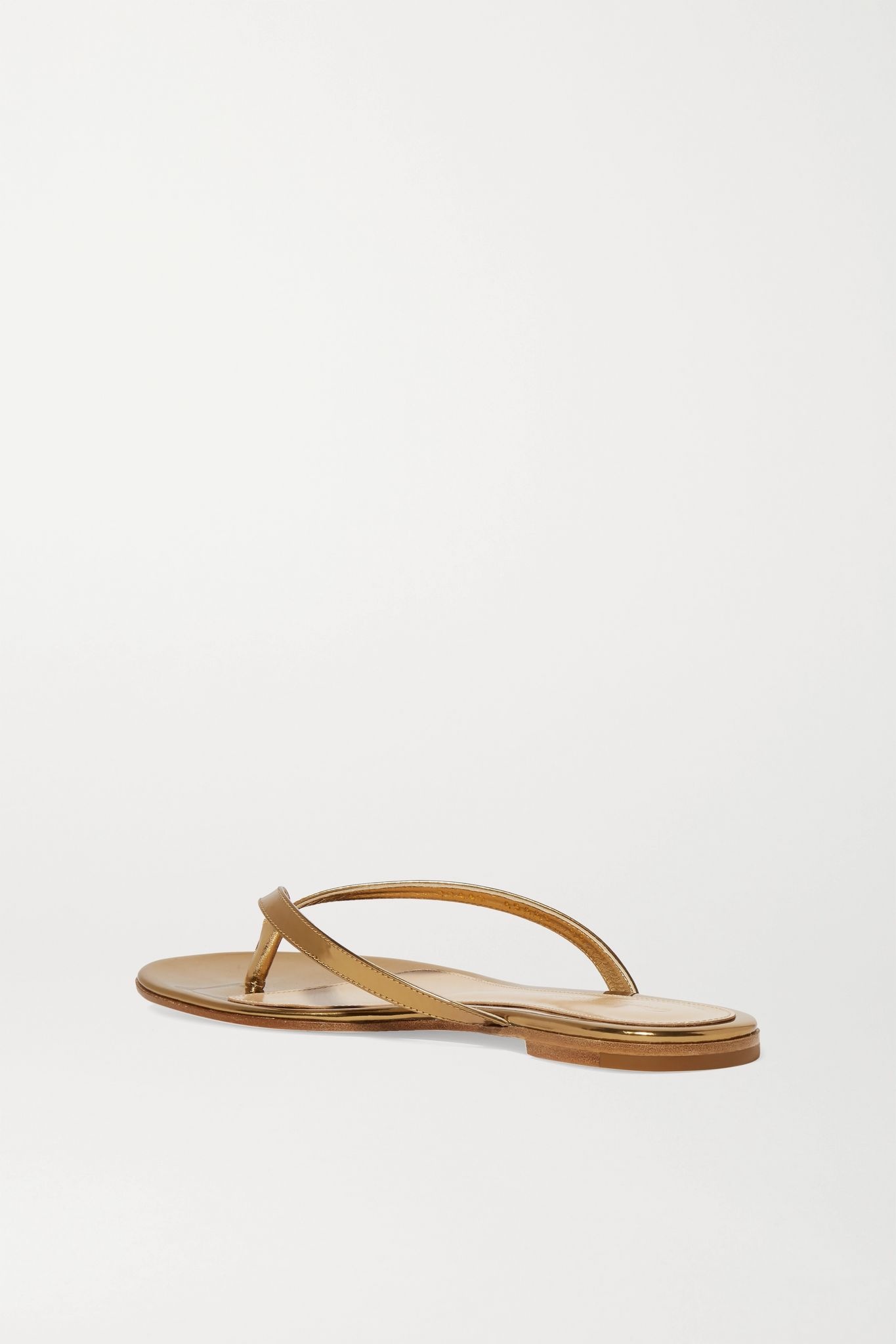 Mirrored-leather sandals - 4