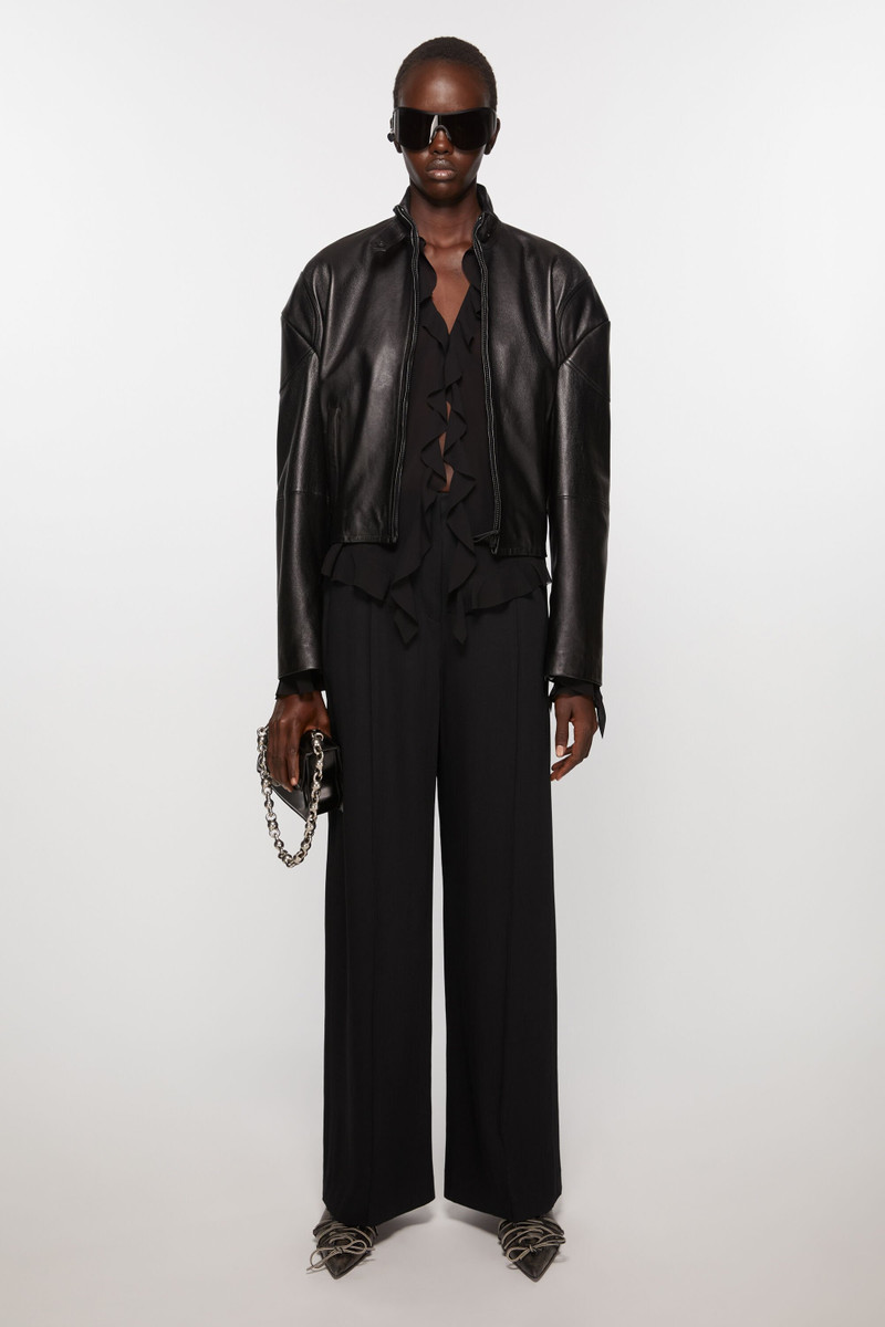 Acne Studios Tailored wool blend trousers - Black outlook