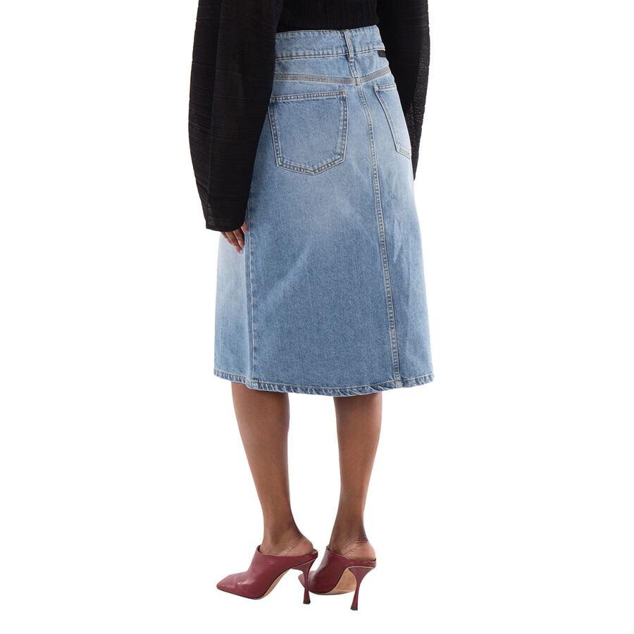 Stella McCartney Falabella Chain Denim Skirt - 6