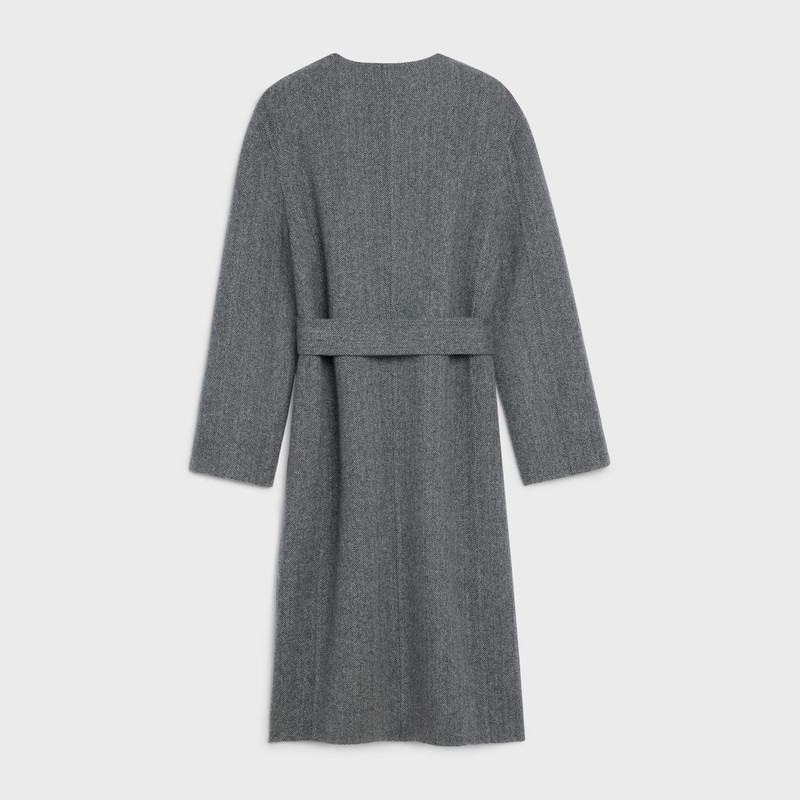 CELINE PURE COLLAR COAT IN DOUBLE-SIDED CASHMERE outlook