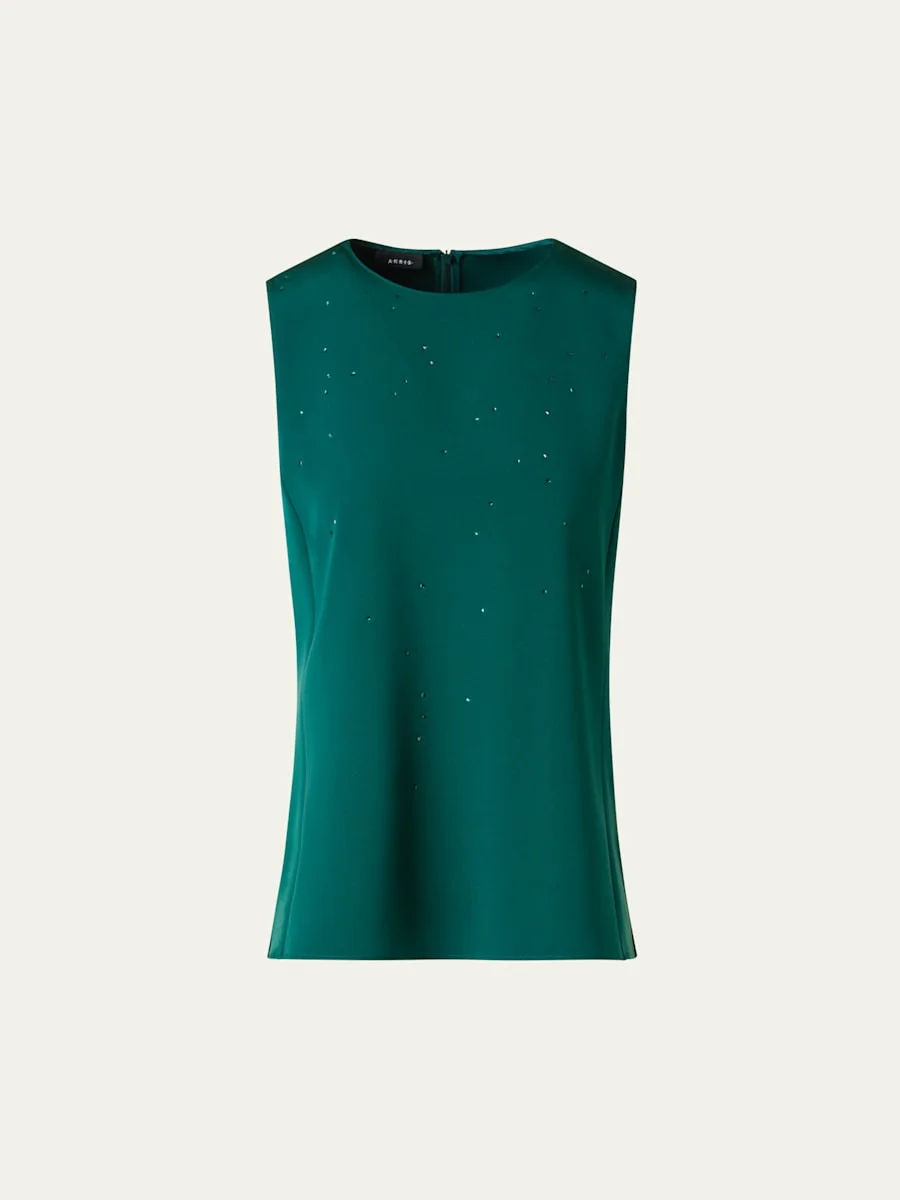 Swarovski Stars Silk Crepe Blouse - 1