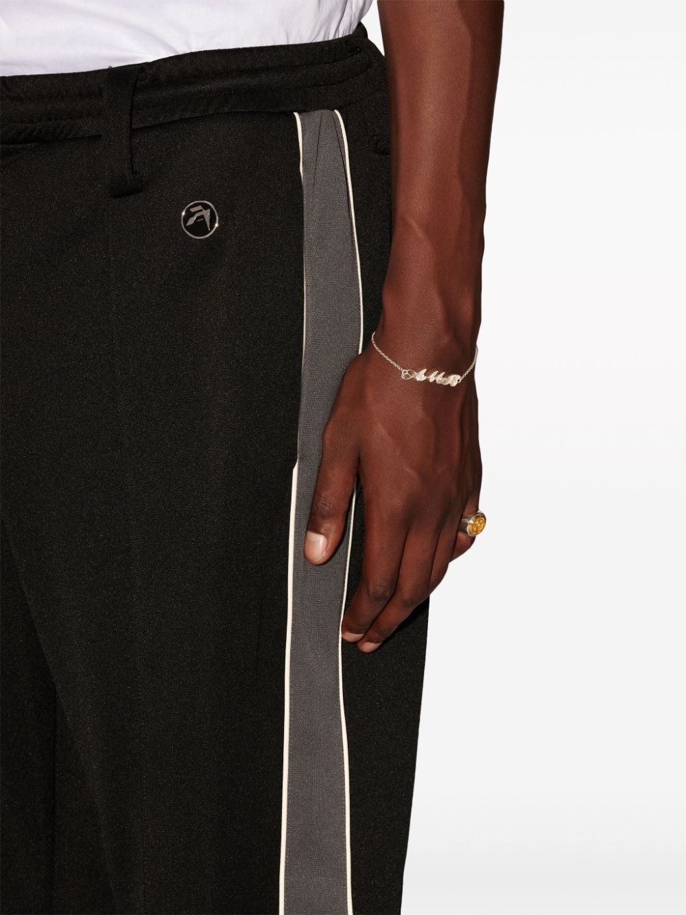side-stripe track pants - 6