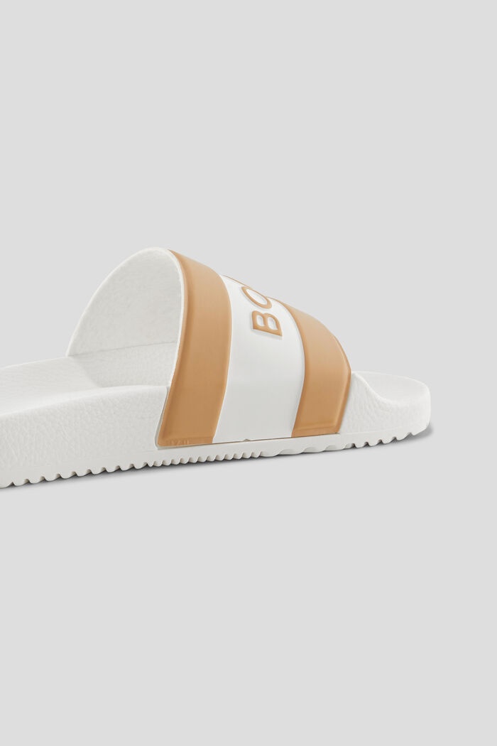 Belize Slides in White/beige - 7
