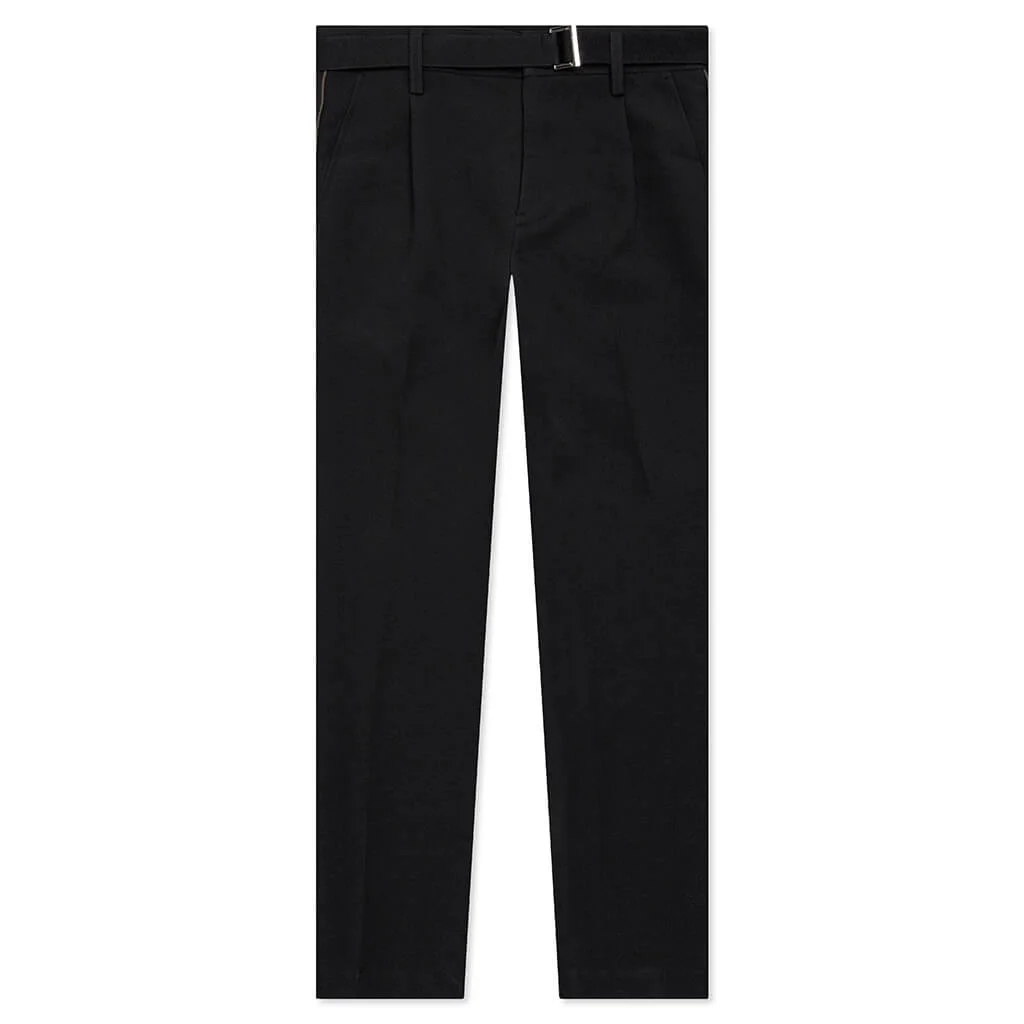 SACAI TECHNICAL JERSEY PANTS - BLACK - 1