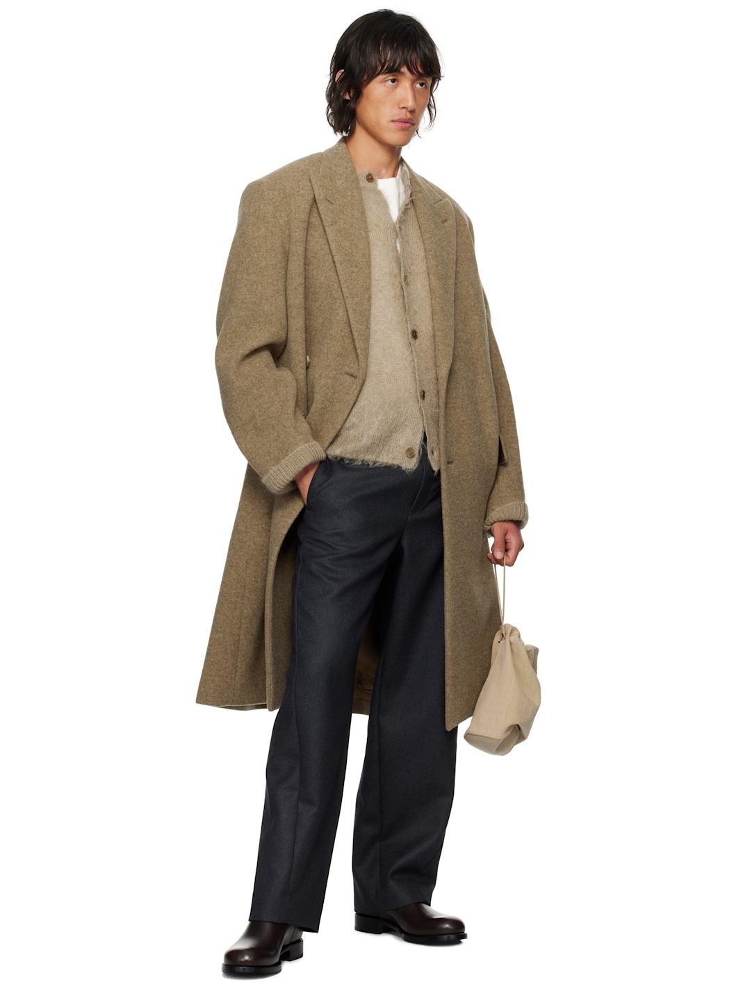 AURALEE SPONGE WOOL MELTON チェスターフィールドコート Sponge Wool Melton Chesterfield Coat – La Garçonne