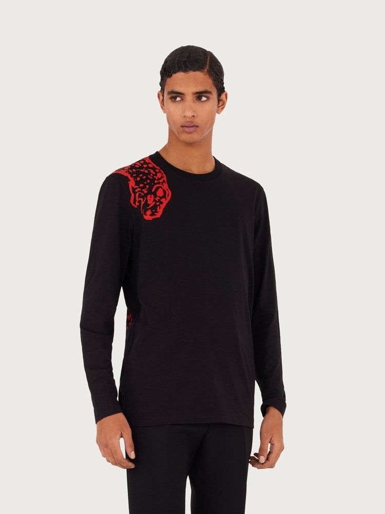 LONG SLEEVED JAGUAR PRINT T-SHIRT - 2